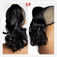 Small Wave Claw Clip Ponytail Curly Hair Lady Curly Hair Wavy Wig main image 4