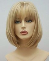 Fashion Short Straight Hair Chemical Fiber Wig Wholesale main image 4
