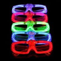 Party Bar Concert Props Glowing Glasses Led Cold Light Glasses Flashing Toys Wholesale main image 1