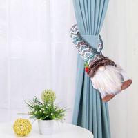 Christmas Bent Hat Faceless Doll Curtain Button Decoration Props main image 5