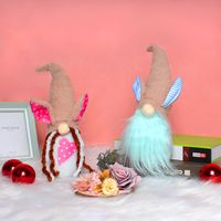 Easter Dwarf Doll Decoration Rabbit Ears Elf Faceless Old Man Window Desktop Decoration main image 1