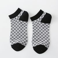 Black And White Cow Spotted Spring And Summer Short Socks Leopard Retro Boat Socks sku image 4