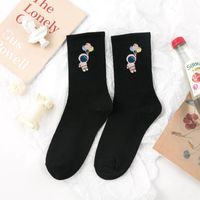 Astronaut Socks Women's Tube Socks Autumn And Winter Korean Cartoon Thick Stockings sku image 1