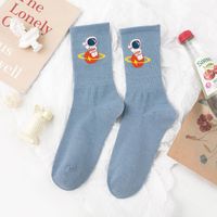 Astronaut Socks Women's Tube Socks Autumn And Winter Korean Cartoon Thick Stockings sku image 5