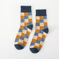 Karierte Socken Herren Röhrensocken Farbe Herbst Und Winter Koreanische Strümpfe Großhandel sku image 5