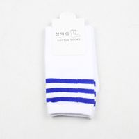 New Pure Cotton Three-bar Dance Performance Tube Socks Striped Sports Student Socks Wholesale sku image 4