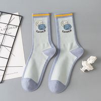 Robot Socks Men's And Women's Cotton Socks In Tube Cotton Deodorant Sweat-absorbent Sports Socks sku image 2
