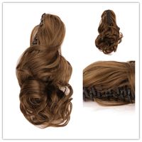 Small Wave Claw Clip Ponytail Curly Hair Lady Curly Hair Wavy Wig sku image 4