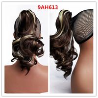 Small Wave Claw Clip Ponytail Curly Hair Lady Curly Hair Wavy Wig sku image 5