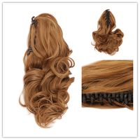 Small Wave Claw Clip Ponytail Curly Hair Lady Curly Hair Wavy Wig sku image 7