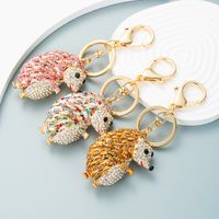 Creative Three-dimensional Tiger Diamond Less Version Car Keychain Ladies Bag main image 1