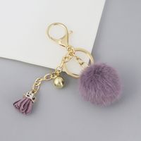 Creative Keychain Cute Tassel Fruit Color Hair Ball Car Key Chain sku image 2