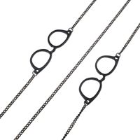 Non-slip Popular Metal Glasses Rope Black Glasses Pendant Glasses Chain Cross-border main image 4