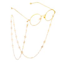 Golden Rose Crystal Glasses Chain Sunglasses Accessories Non-slip Decorative Frame With main image 4