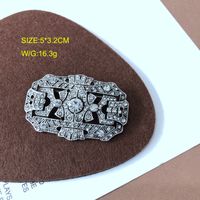 A Variety Of Mid-ancient Backflow Full Diamond Color Gem Brooch Shehua Retro Distressed Style Pin main image 6