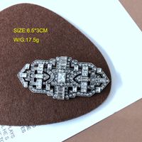 A Variety Of Mid-ancient Backflow Full Diamond Color Gem Brooch Shehua Retro Distressed Style Pin main image 4