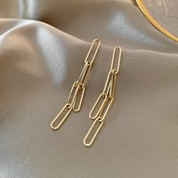 Sterling Silver Needle Retro Metal Hong Kong Style Earrings Graceful Personality Design Earrings European And American Earrings Female Online Influencer Trendy Earrings main image 1