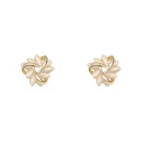2020 New Trendy High-end Opal Earrings Sun Flower Copper Earrings Wholesale main image 5