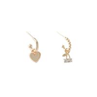 Asymmetric Love Earrings New Trendy Diamond Exquisite Earrings main image 5