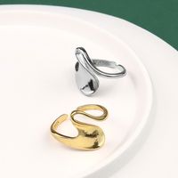 Japanese And Korean New Classic Geometric Ring Popular Creative Irregular Winding Girl Ring Ins Online Influencer Jewelry main image 3