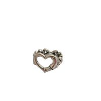 South Korea Hollow Heart-shaped Black Chain Ring Wholesale main image 3