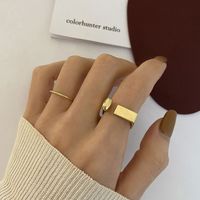 Simple U-shaped Geometric Opening Ring Fashion Sexy Index Finger Ring main image 2