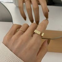 Simple U-shaped Geometric Opening Ring Fashion Sexy Index Finger Ring main image 3