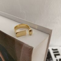 Simple U-shaped Geometric Opening Ring Fashion Sexy Index Finger Ring main image 5