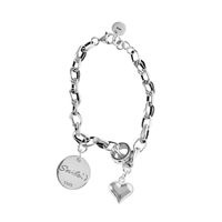 2021 New Ingot Retro Distressed Heart Bracelet Female Ins Special-interest Design Round Brand Student Cold Style Simple main image 6