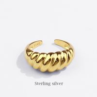 New Twill Ring Design Croissant Fashion Wild Open Ring main image 3