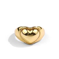 Korean Heart-shaped Opening Ring Simple Wild Couple Ring Index Finger Ring main image 3