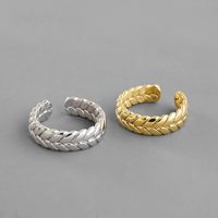 2021 New Exquisite Woven Chain Ring Women's Fashion Simple Style Niche Design Open Index Finger Ring Trendy main image 1
