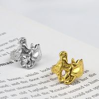 European And American Fashion Creative Lava Exaggerated Bump Handmade Couple Ring Index Finger Ring main image 1