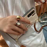 Korean Style Glossy Index Finger Ring 2021 New Oval Ins Simple Fashion Personalized Opening Ring Bracelet main image 5
