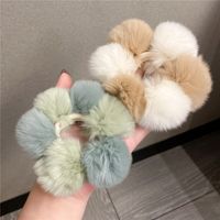 Autumn And Winter New Plush Head Rope Female Temperament Rubber Band Female Ins Two-color Headdress main image 1