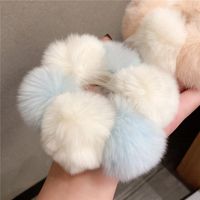 Autumn And Winter New Plush Head Rope Female Temperament Rubber Band Female Ins Two-color Headdress main image 4