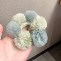 Autumn And Winter New Plush Head Rope Female Temperament Rubber Band Female Ins Two-color Headdress main image 6