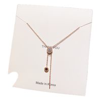 Rose Gold Titanium Steel Necklace Female Simple Temperament Chain Wholesale main image 1