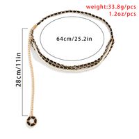 European And American  Jewelry Retro Sexy Fashion Multilayer Body Chain Personality Geometric Flower Chain main image 4