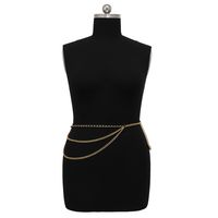 European And American  Jewelry Retro Sexy Fashion Multilayer Body Chain Personality Geometric Flower Chain main image 6