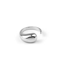 Fashion Drop-shaped Ring Simple Smooth Opening Adjustable Ring Index Finger Copper Ring sku image 2
