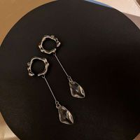 Korean Retro Fashion Long Tassel Crystal No Pierced Ear Bone Clip Female Wholesale main image 6