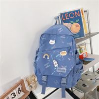 Schoolbag Primary School Girls Ins Casual All-matching High School Student Backpack Japanese College Junior High School Large Capacity Backpack sku image 1