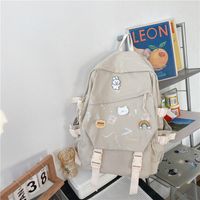 Schoolbag Primary School Girls Ins Casual All-matching High School Student Backpack Japanese College Junior High School Large Capacity Backpack sku image 4