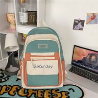 Summer Color Matching Ultra-light High Capacity Backpack sku image 2