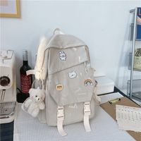 Schoolbag Primary School Girls Ins Casual All-matching High School Student Backpack Japanese College Junior High School Large Capacity Backpack sku image 8