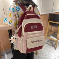 Summer Color Matching Ultra-light High Capacity Backpack sku image 7