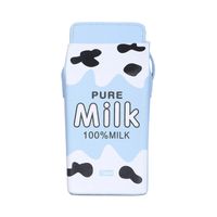 New Trendy Fashion Milk All-match Color Printing Korean Small Square Bag sku image 5