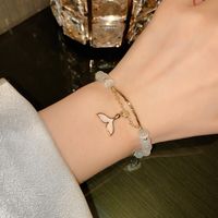 Fish Tail Pendant Bracelet Korean Opal Bracelet Female Fashion Simple Niche Hand Jewelry main image 1