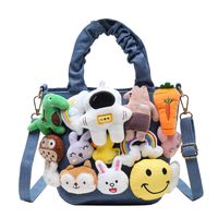 Cartoon Small Bag New 2021 Fashion Stitching Astronaut Funny Portable Messenger Bag main image 6